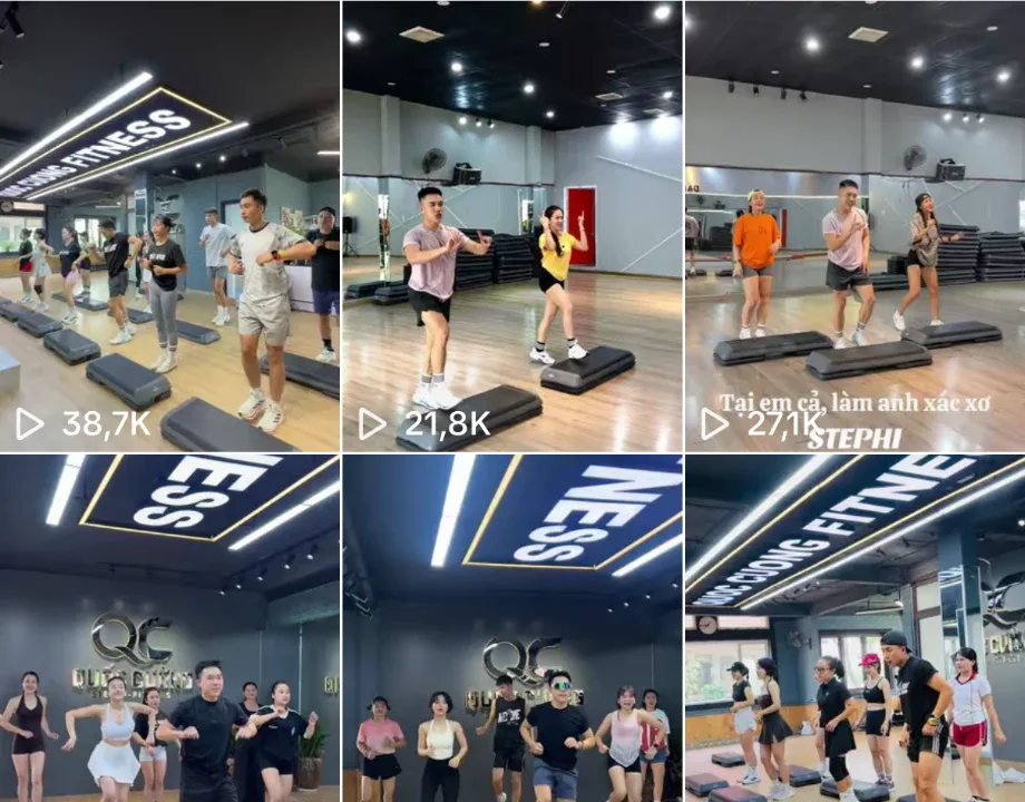 Các video StepHi trên kênh TikTok Hiếu Đình GroupX